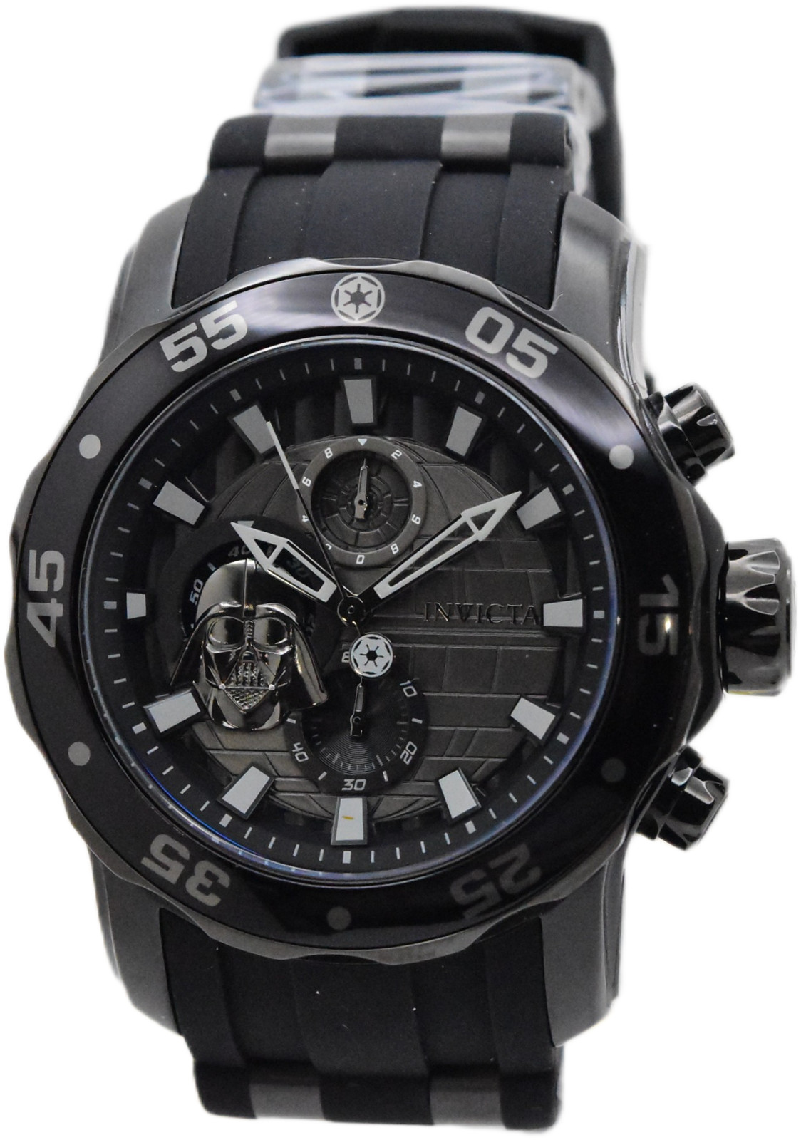 Invicta Star Wars Darth Vader Mens 48mm Limited Edition Black Chrono Watch 32526