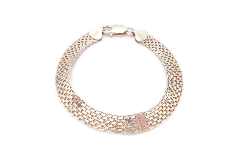 Sterling Silver 925 Bracelet 7.75″ Italy I5