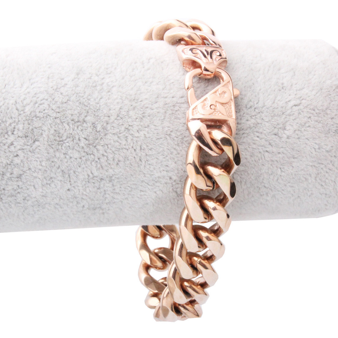 Heavy 12mm 15mm Mens Stainless Steel Silver Gold Black Curb Cuban Chain Bracelet