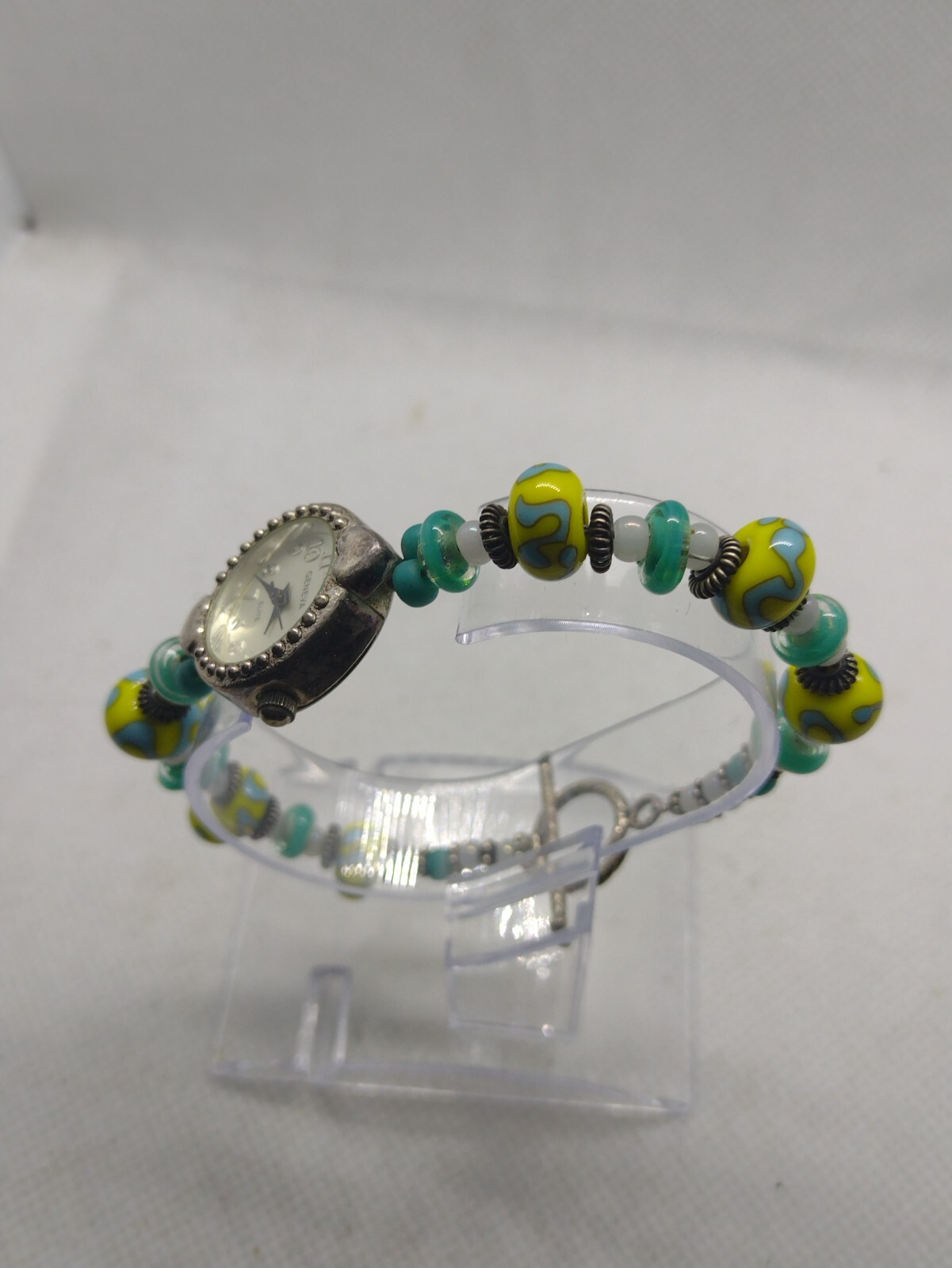 Geneva Watch Bracelet Bangle Multicolor Beaded Bracelet Women’s girls female