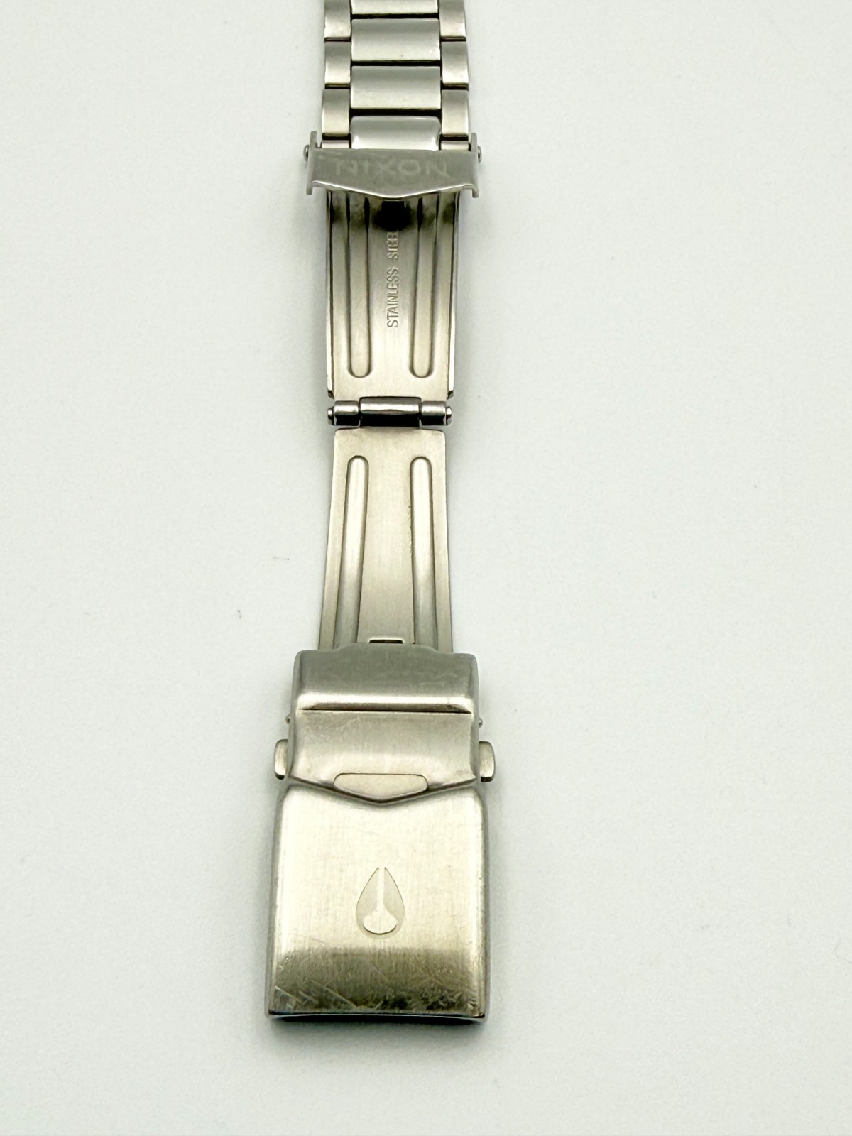 NIXON The SMALL PLAYER Qz Silver Black Dial Watch Wrist 16cm (6.3 in) – Rank C