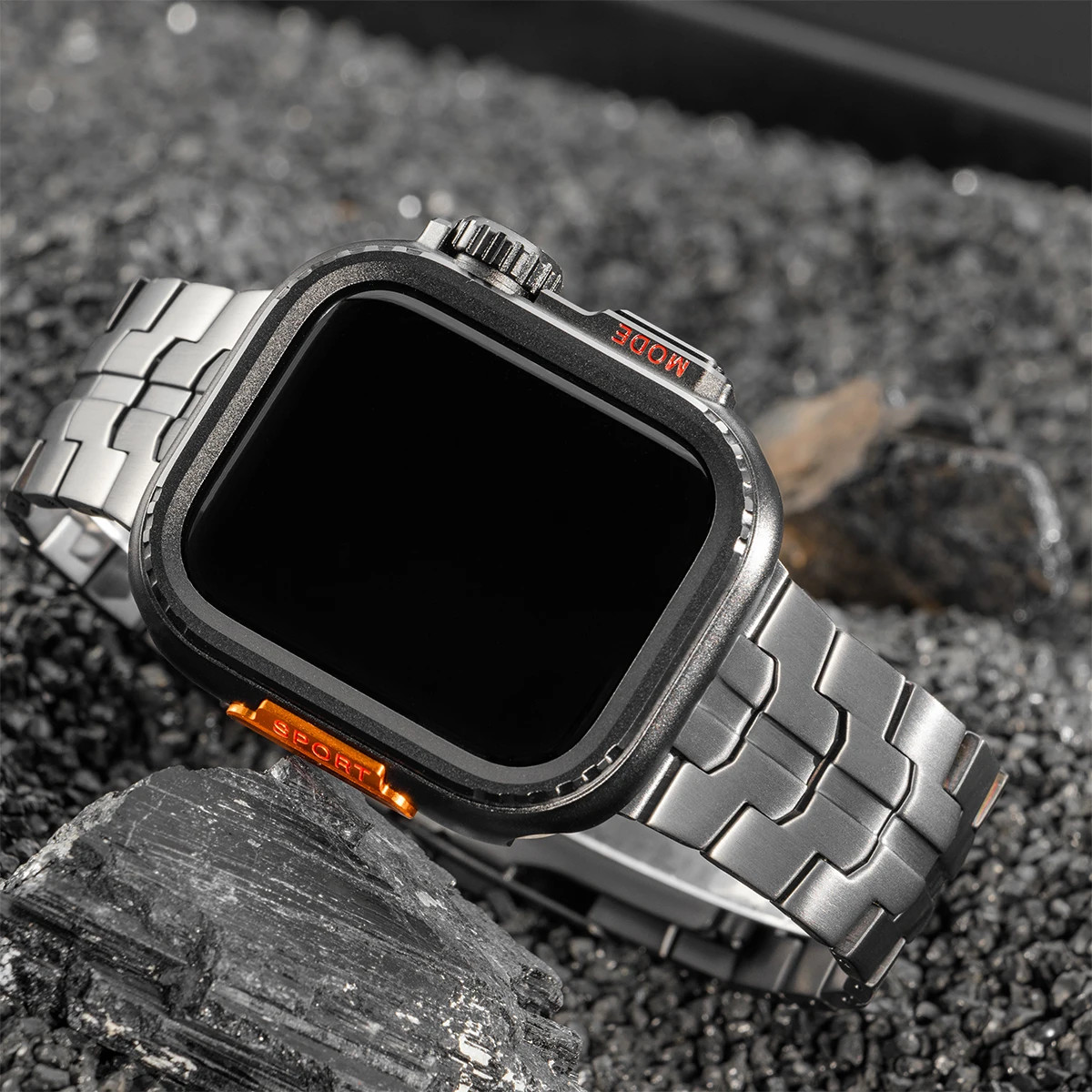 Luxury Titanium Metal Case Band For Apple Watch Ultra 3 49mm 11 10 9 8 7 6 5 SE