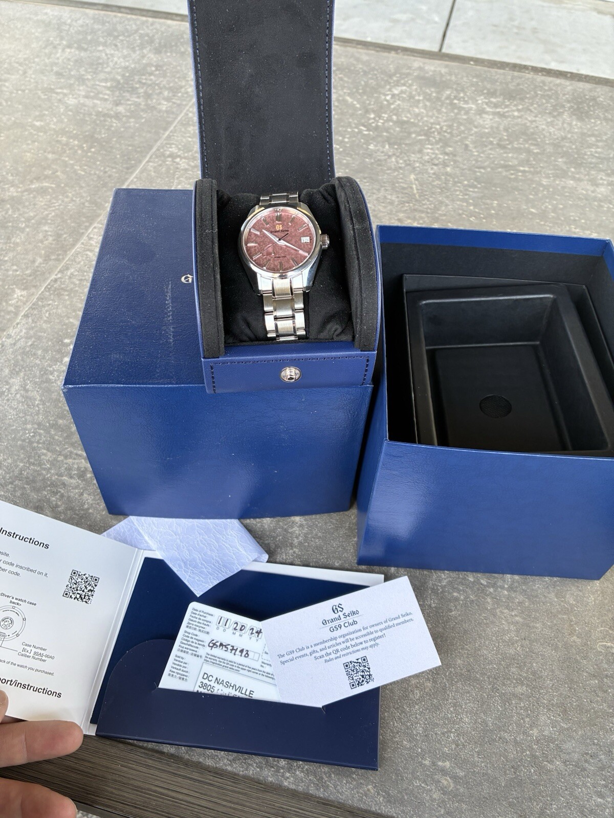Grand Seiko Heritage UNWORN 11/2024 Pink Kirazuri Limited Ed. Spring Drive Watch