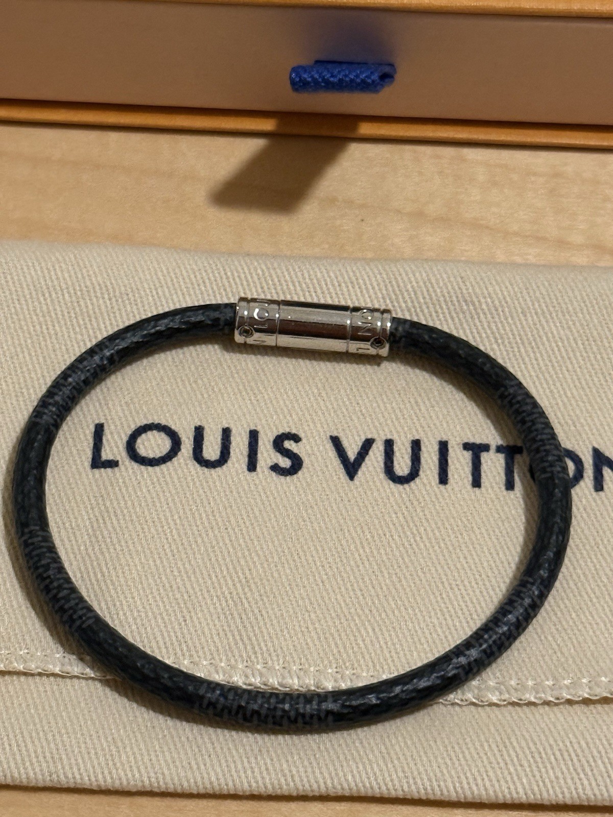 Louis Vuitton Keep It Bracelet Damier Graphite 21 cm Very Good Condition