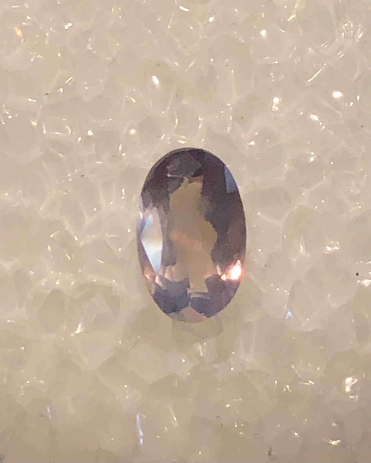 .75ct 6.9 X 4.4mm Natural Alexandrite-India-Great Color Change!