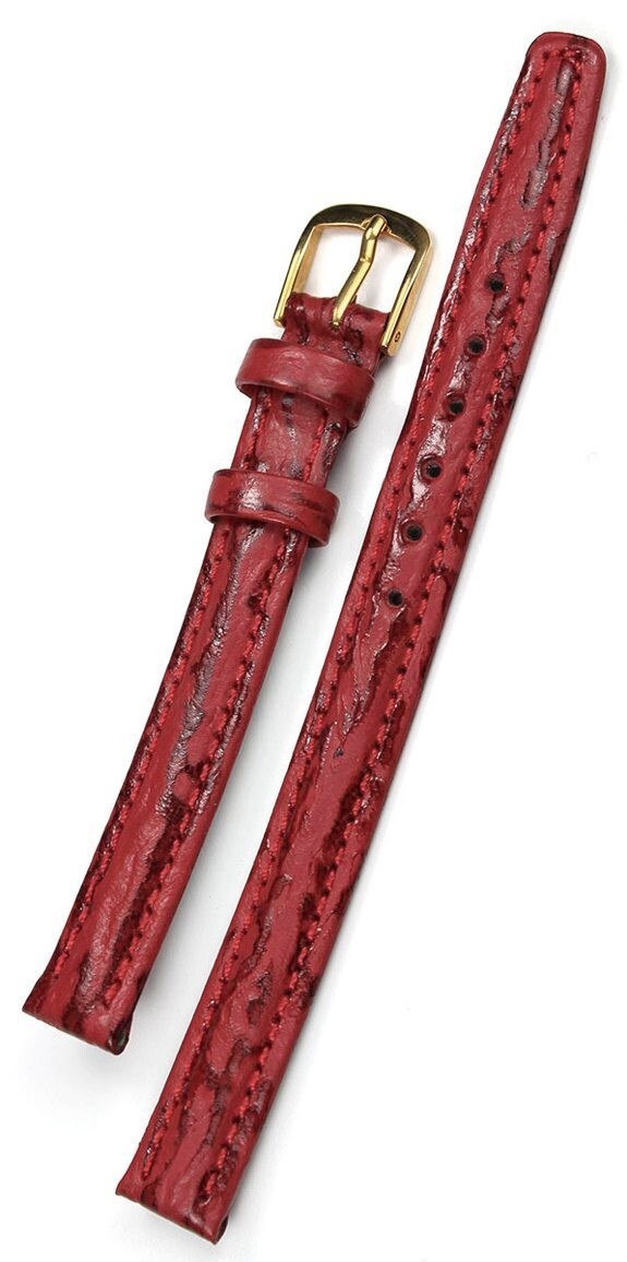 10mm Real Shark leather Band handmade Germany Graf red Watch Strap