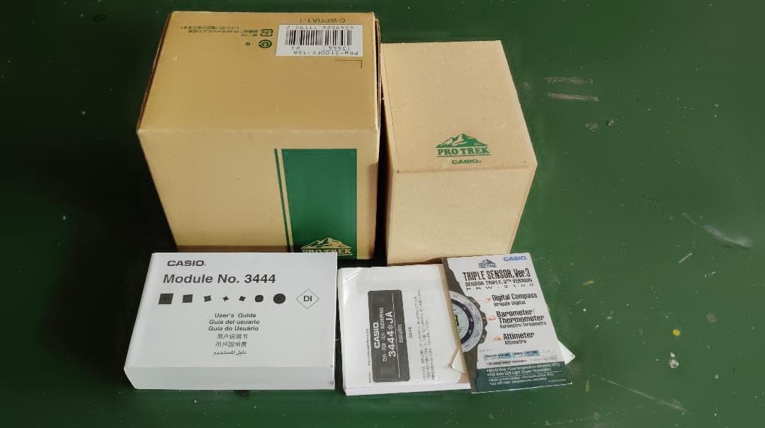 Casio Wristwatch Pro Trek Radio Solar PRW 3100FC 1DR