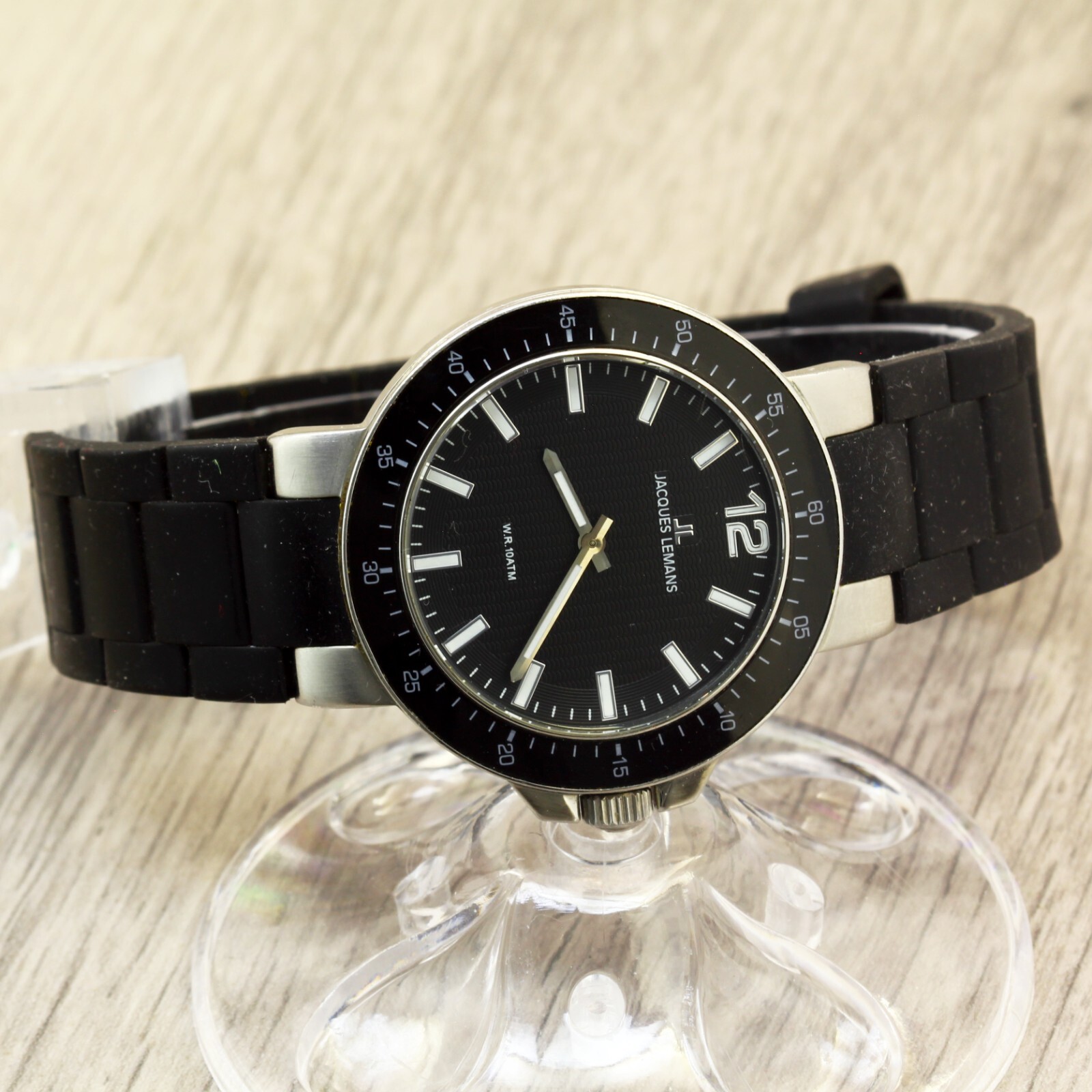 Jacques Lemans 1-1709 JL.AA Geneve quartz Swiss made stainless steel wristwatch