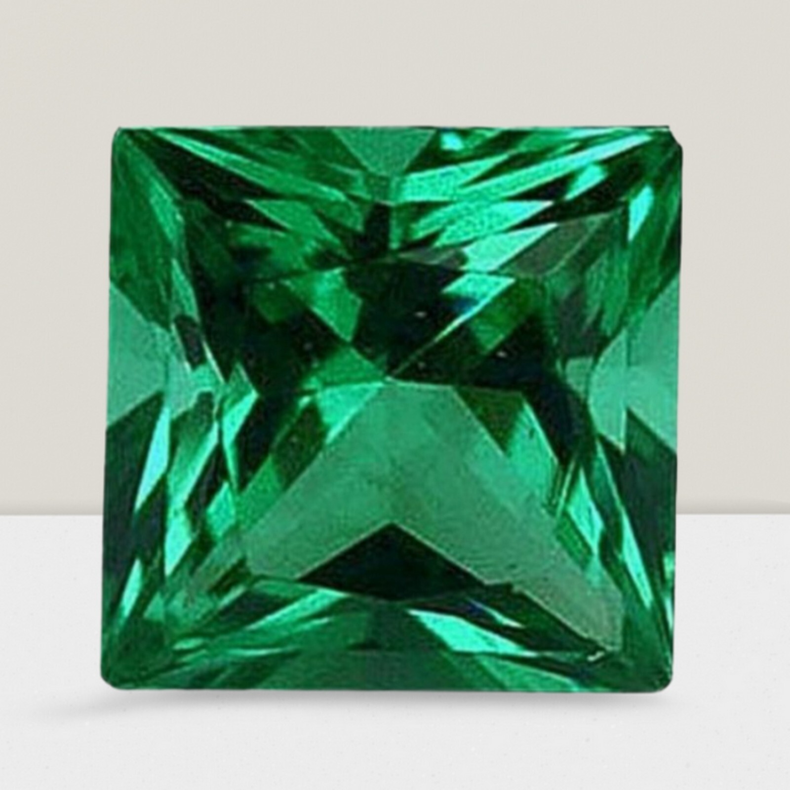 Emerald Square Cut Gemstone 6.1 Cts – 13 mm AAA+ Loose Gem #