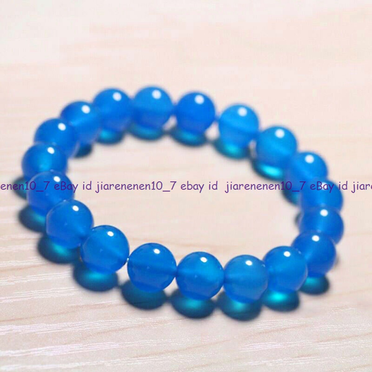 Natural 8/10/12mm Round Gem Beads Stretch Bracelet 7.5″ Multiple Color Choices