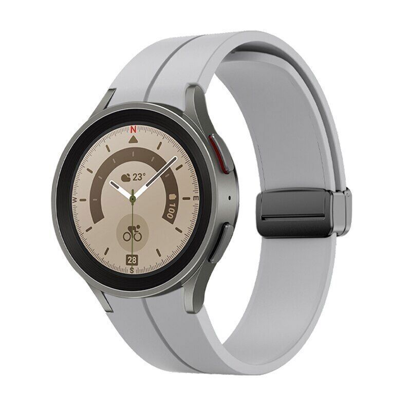 Magnetic Silicone Band Strap For Samsung Galaxy Watch 5 40 44mm/5 Pro 45mm
