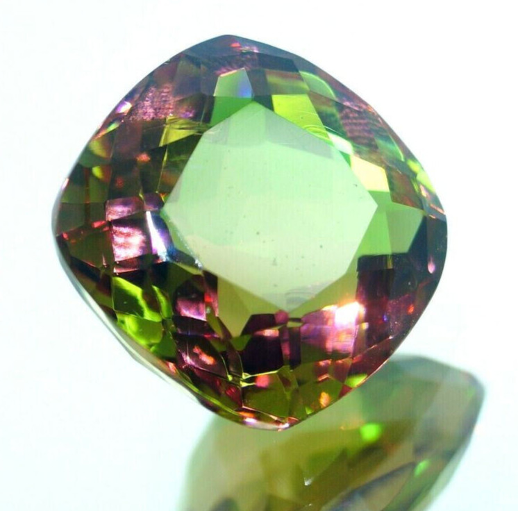 AAA+ Large Natural Zultanite 7 Color Cushion Cut 31.50 Ct. Turkish Loose Gemston