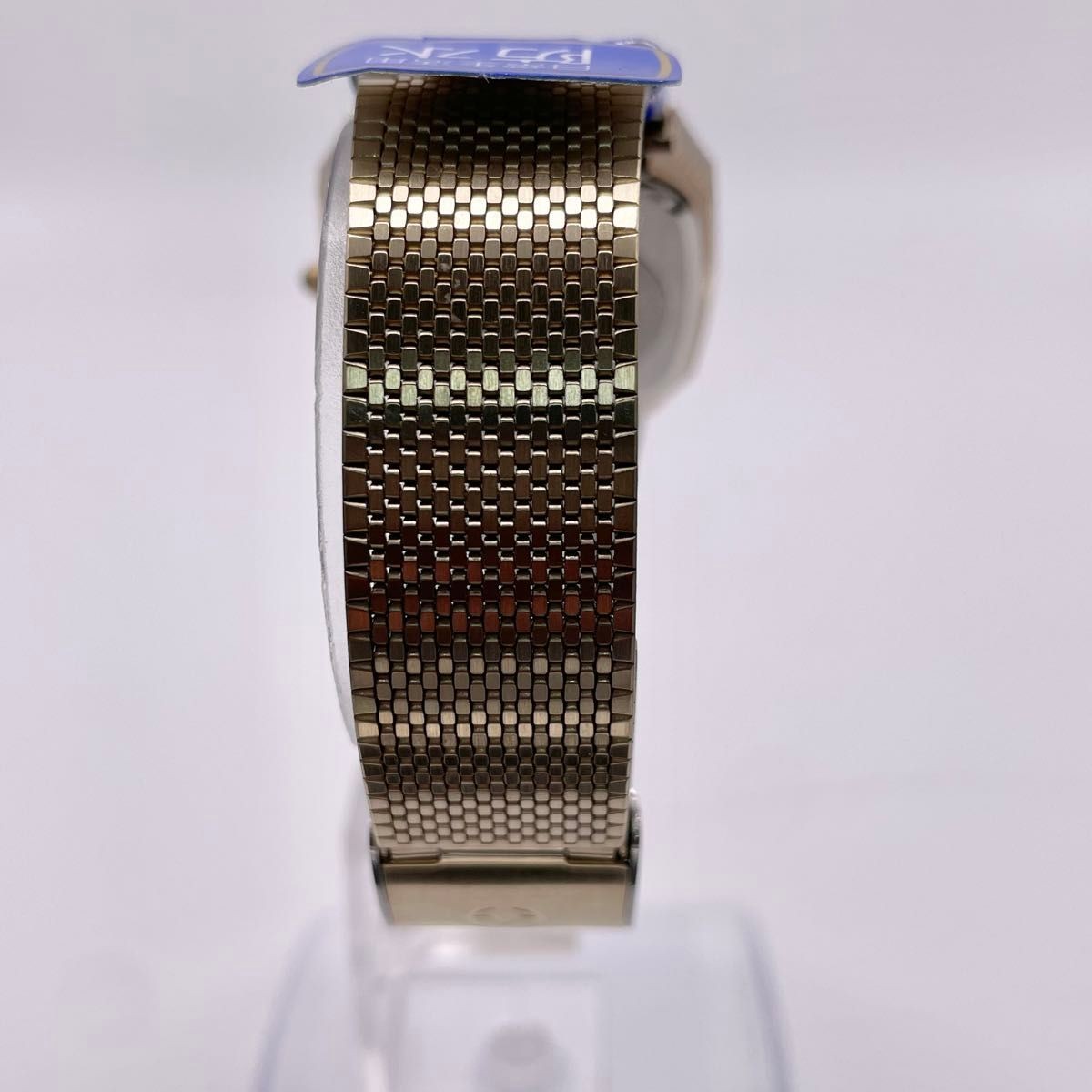 Brand new AUREOLE Quartz Watch Gold Square Cut Glass Men’s