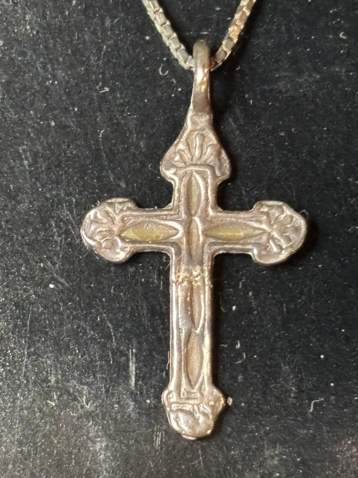 Vintage Atocha 1622 Shipwreck Silver Cross Necklace