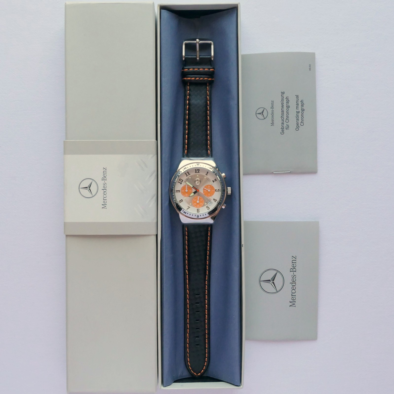 Mercedes Benz AMG Motorsport Racing Car Accessory Sport Design Chronograph Watch