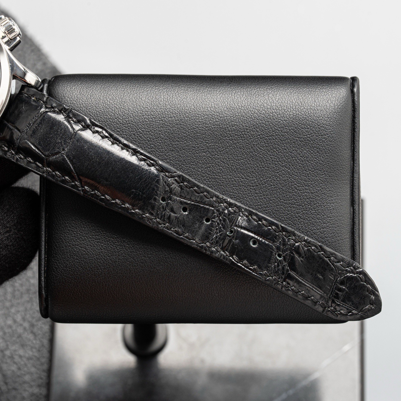 Jaeger-LeCoultre Master Compressor Memovox Alarm Steel Black 41.5mm 146.8.97/1