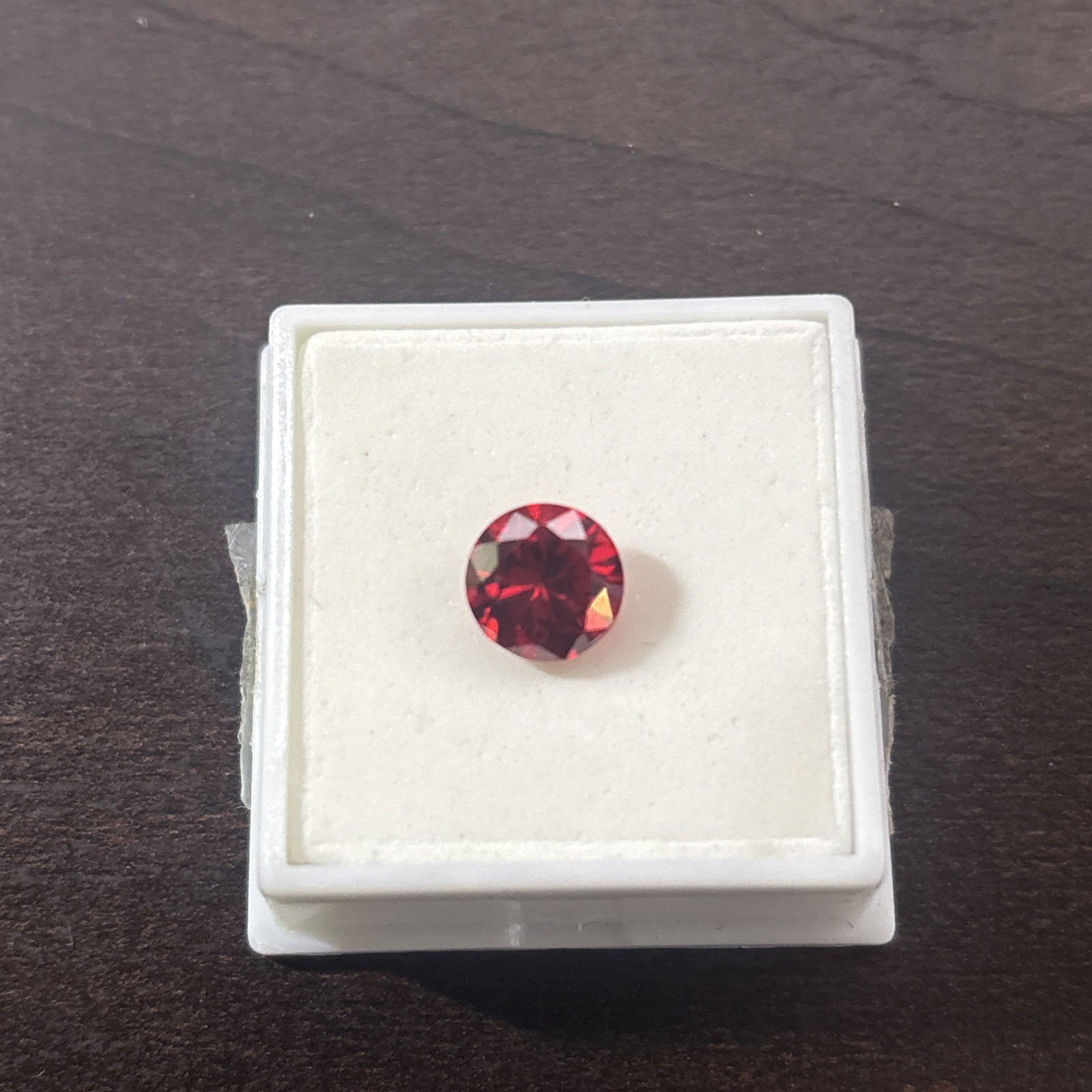 4.70 Carat 9mm Round Red CZ JTV Loose Gemstone