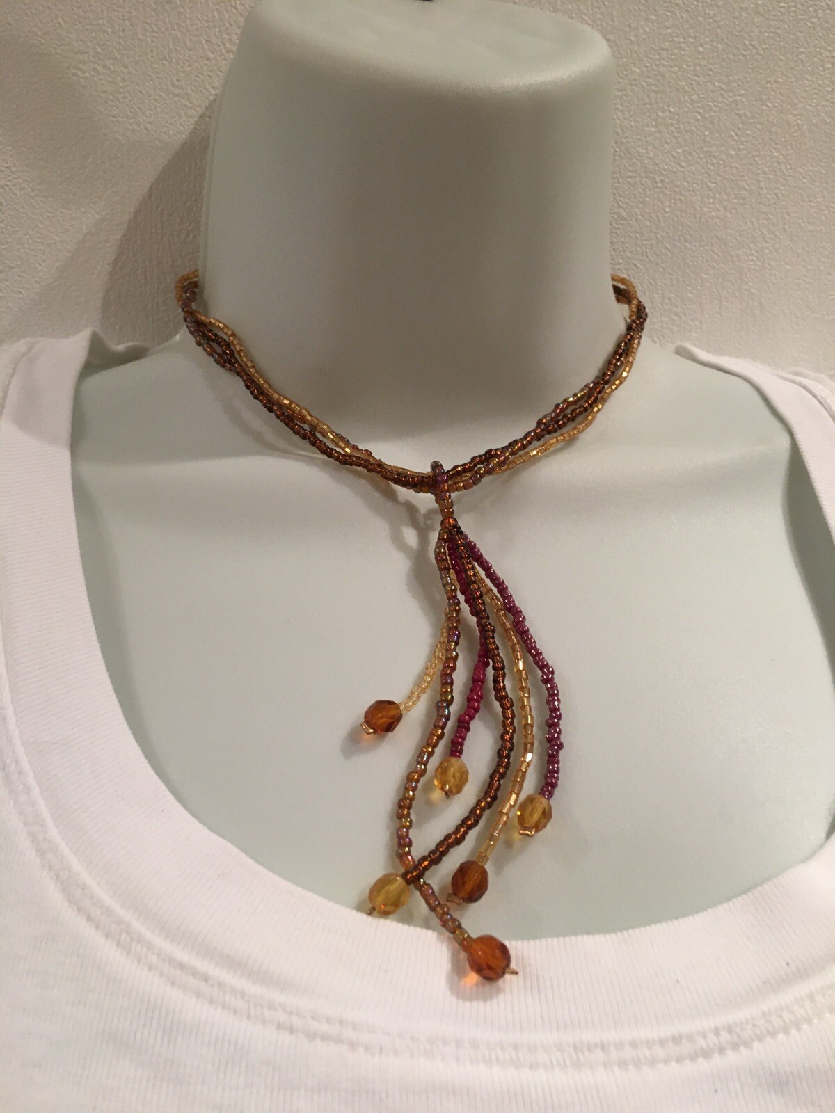 Multi Strand Bead Necklace. (j15. Type 3) New (3)