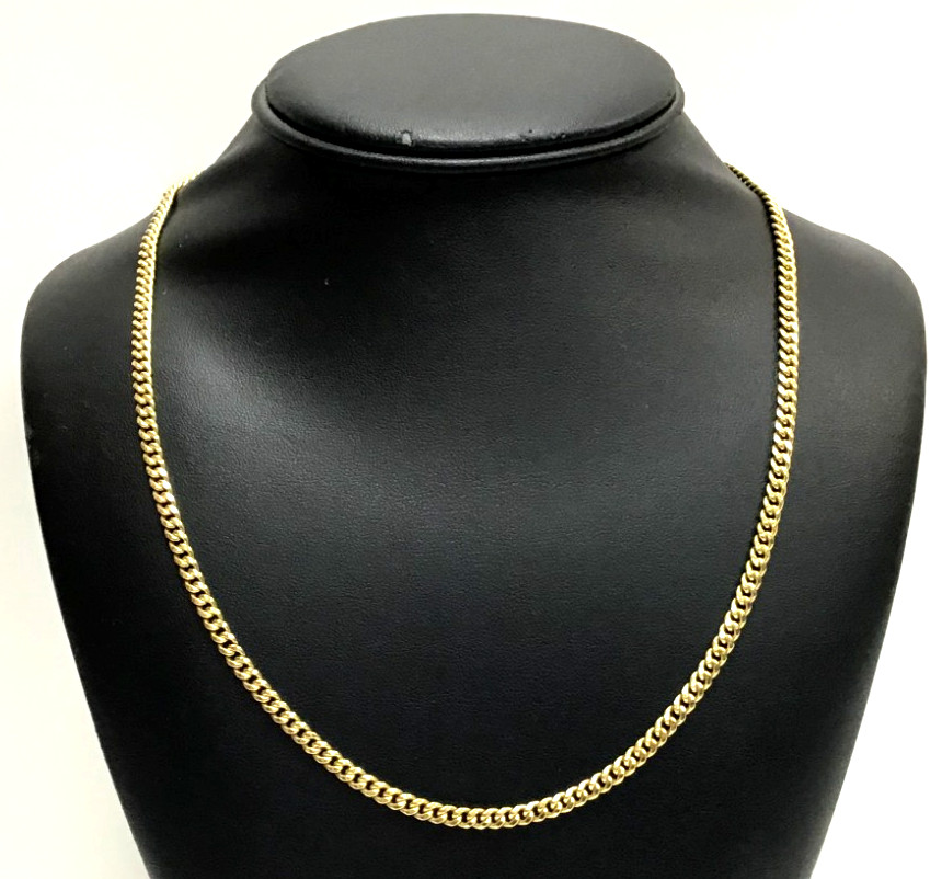 (MA3) JLA 10k Yellow Gold 9.1 Grams 3.7mm Cuban Link Chain Necklace 24″