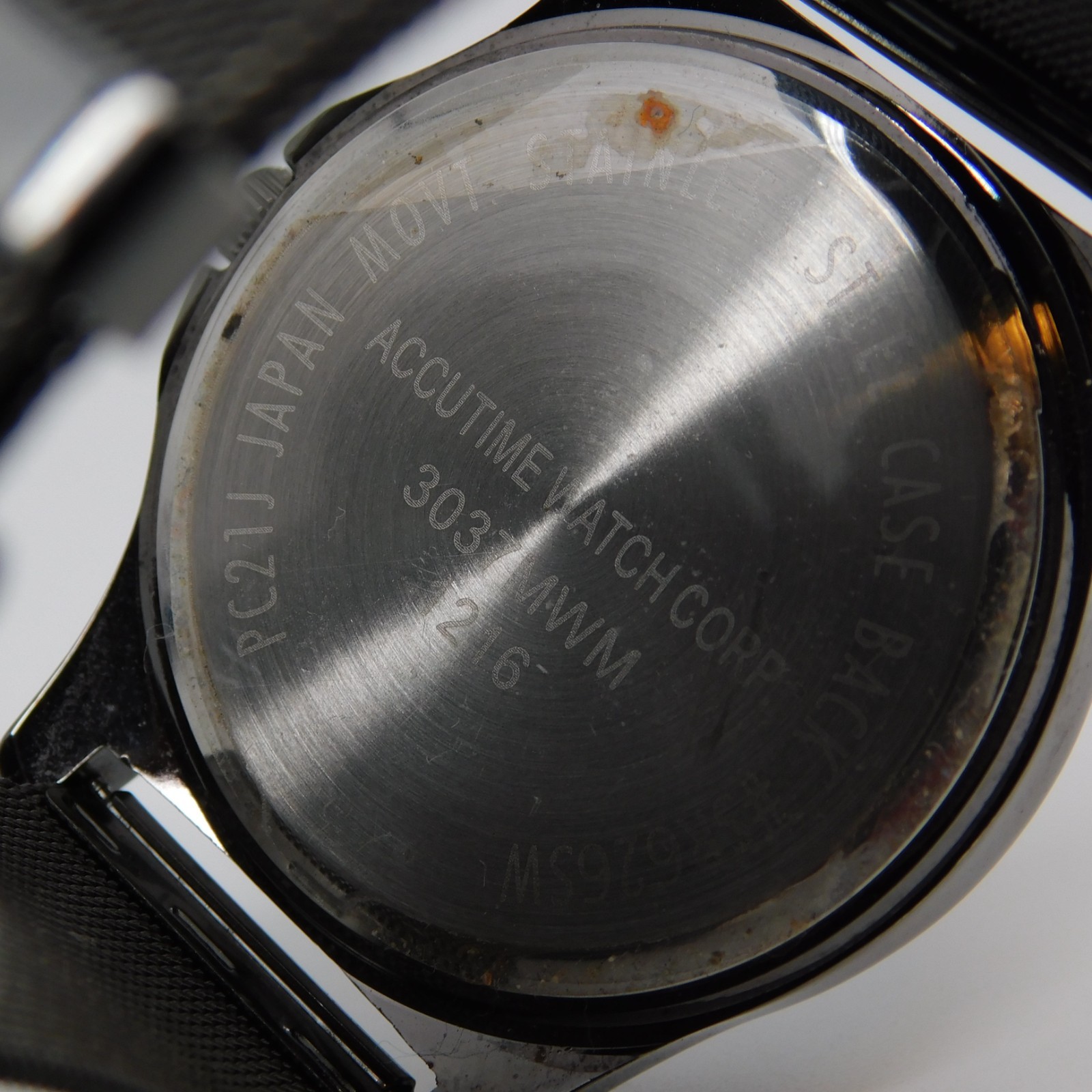 ACCUTIME WATCH CORP. 3037MWM Mesh Band Quartz Analog Men’s Watch New Battery