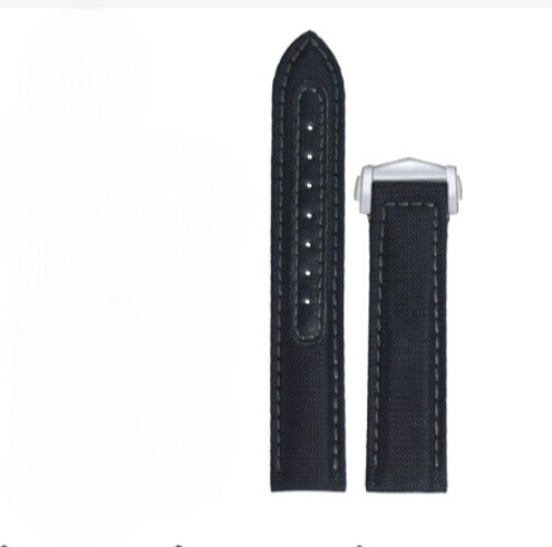 High Quality Canvas Nylon Watch Band Strap Butterfly Clasp 19 20 22mm Fits Omega