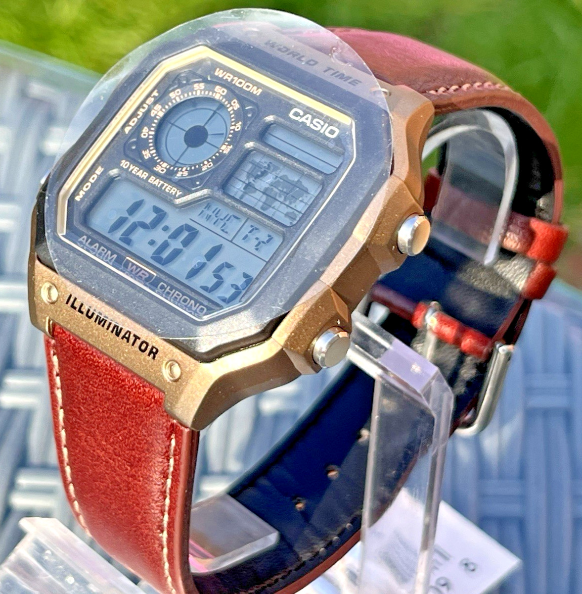 CASIO AE-1200WHL-5AVDF MENS ILLUMINATOR ROYALE BRONZE CHRONO DIGITAL WATCH *NEW*
