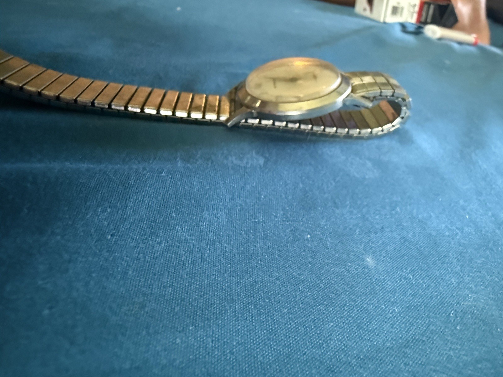Wittnauer Vintage 1950s Manual Mechanical Watch Silver Dial Arabic 16mm Band