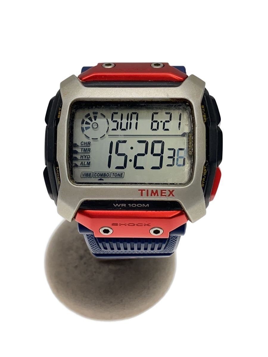 TIMEX TW5M20800 Quartz Digital Other Navy Mens Watch Excellent JAPAN