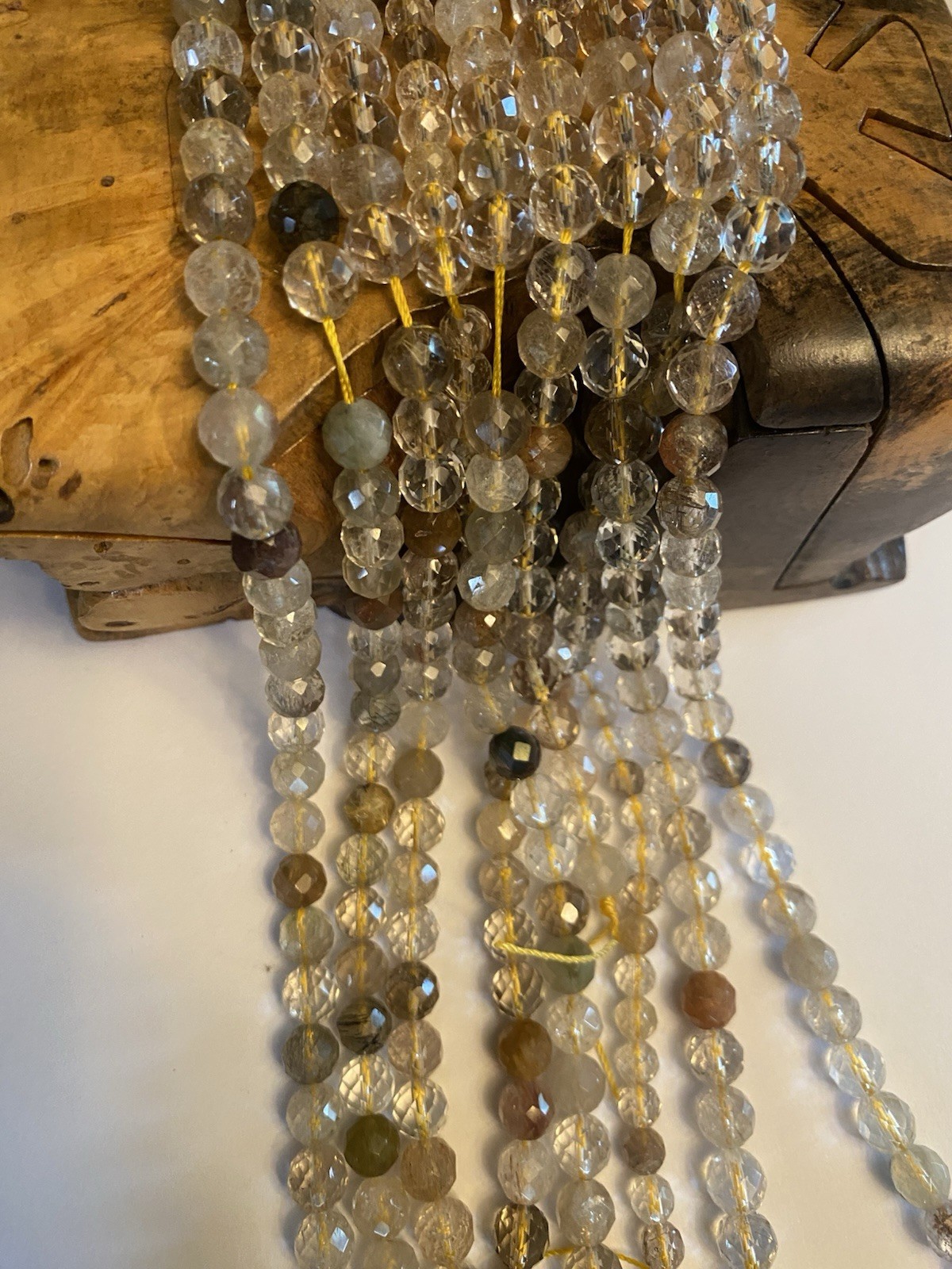 Golden Rutilated Quartz 8mm 15.5” Strand