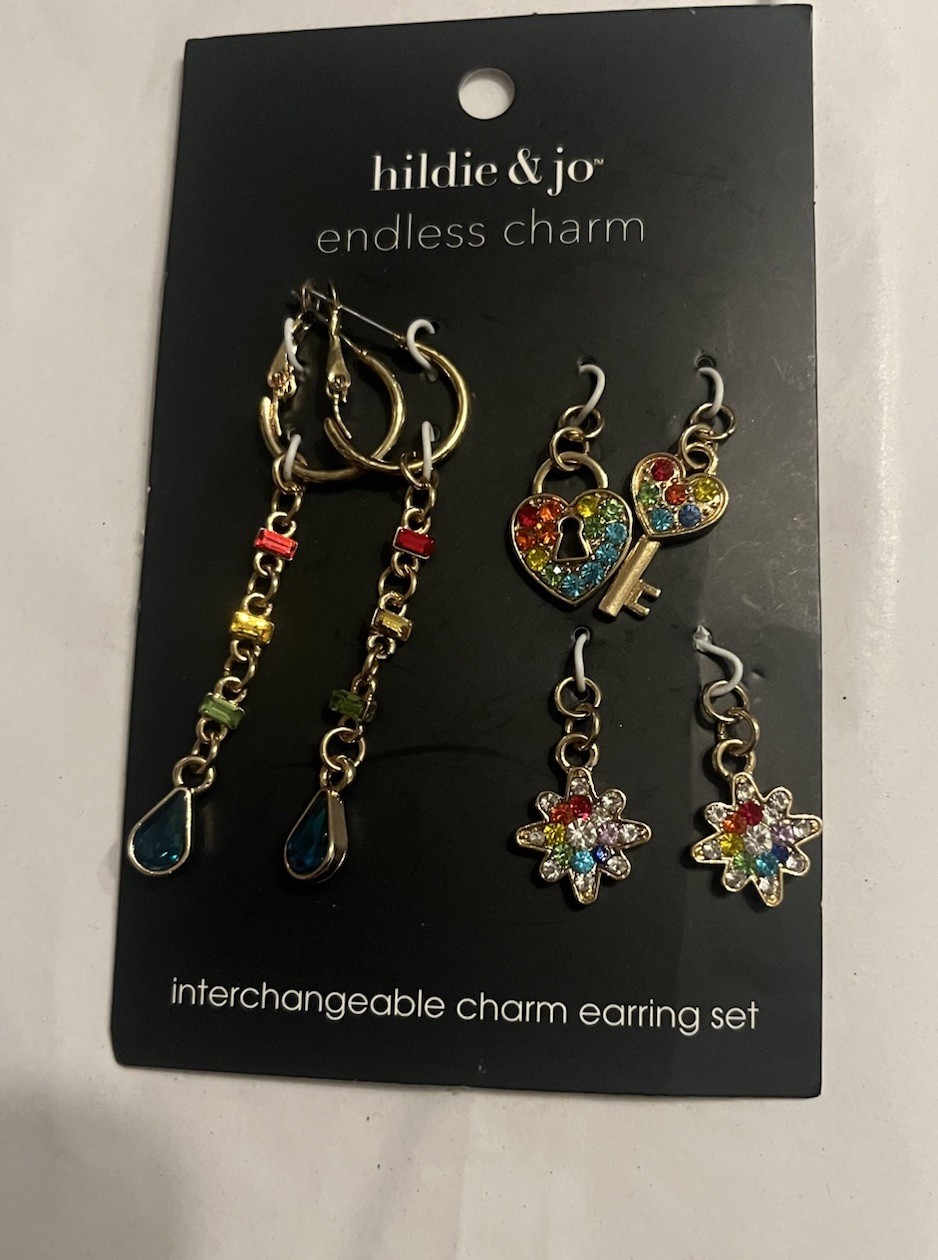 Hildie And Jo Endless Charm Inter Charm Earring Set