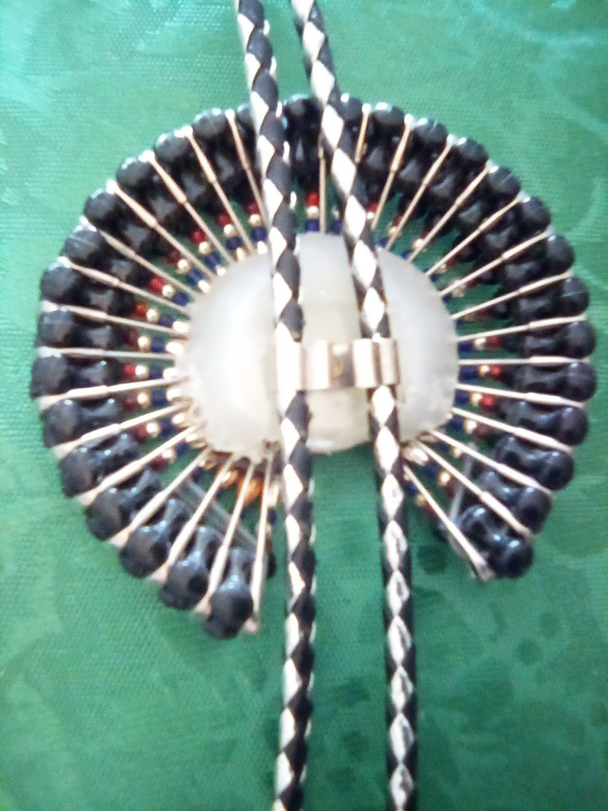 Pin Art Necklace Square Dancing Bolo Up To 28 In. Black