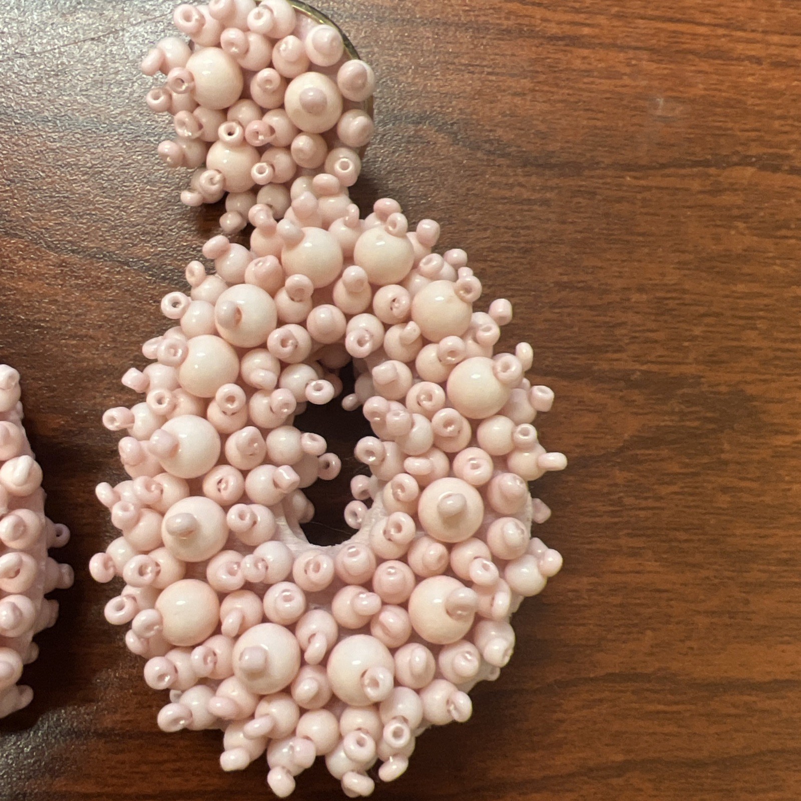Baublebar Earrings Pink/peachy Beaded Fashion Jewelry