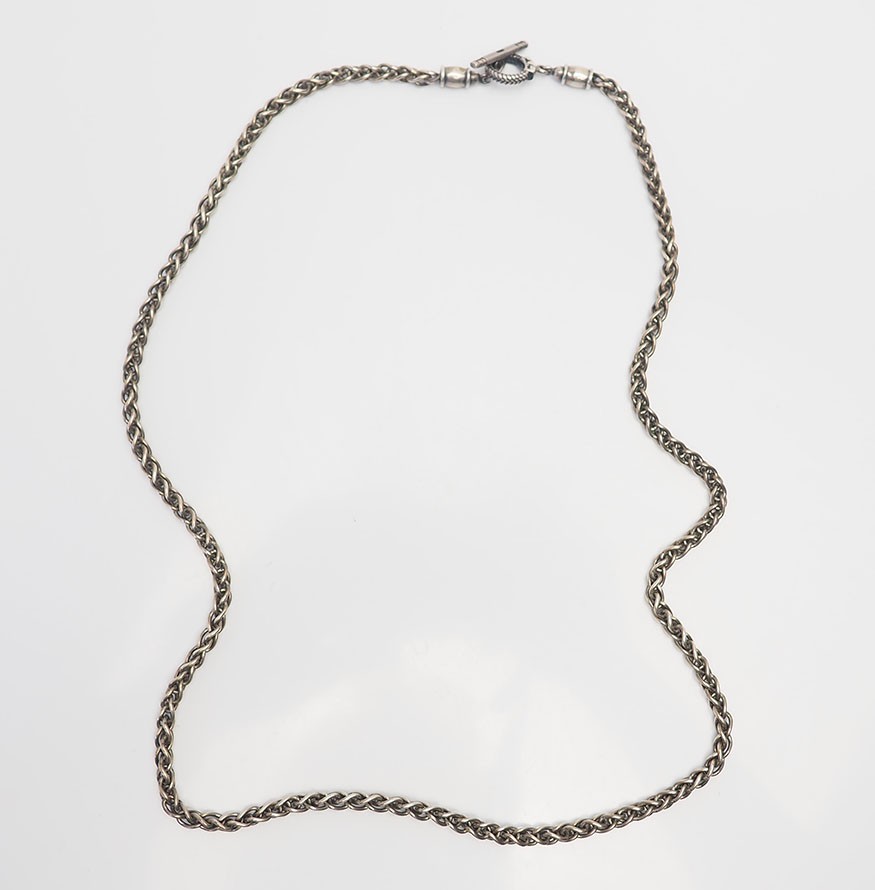 Ann King beautiful long sterling silver vintage 24 inch chain vintage necklace