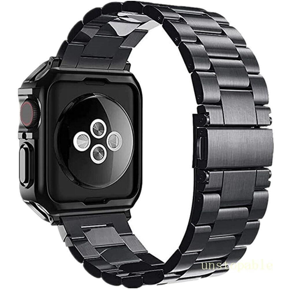 Case+Stainless Steel Metal Strap for Apple Watch Series 11 10 9 8 7 6 SE Ultra 3