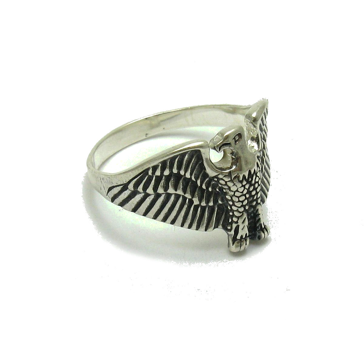 Extravagant Sterling Silver Ring Stamped Solid 925 Eagle Nickel Free Handmade