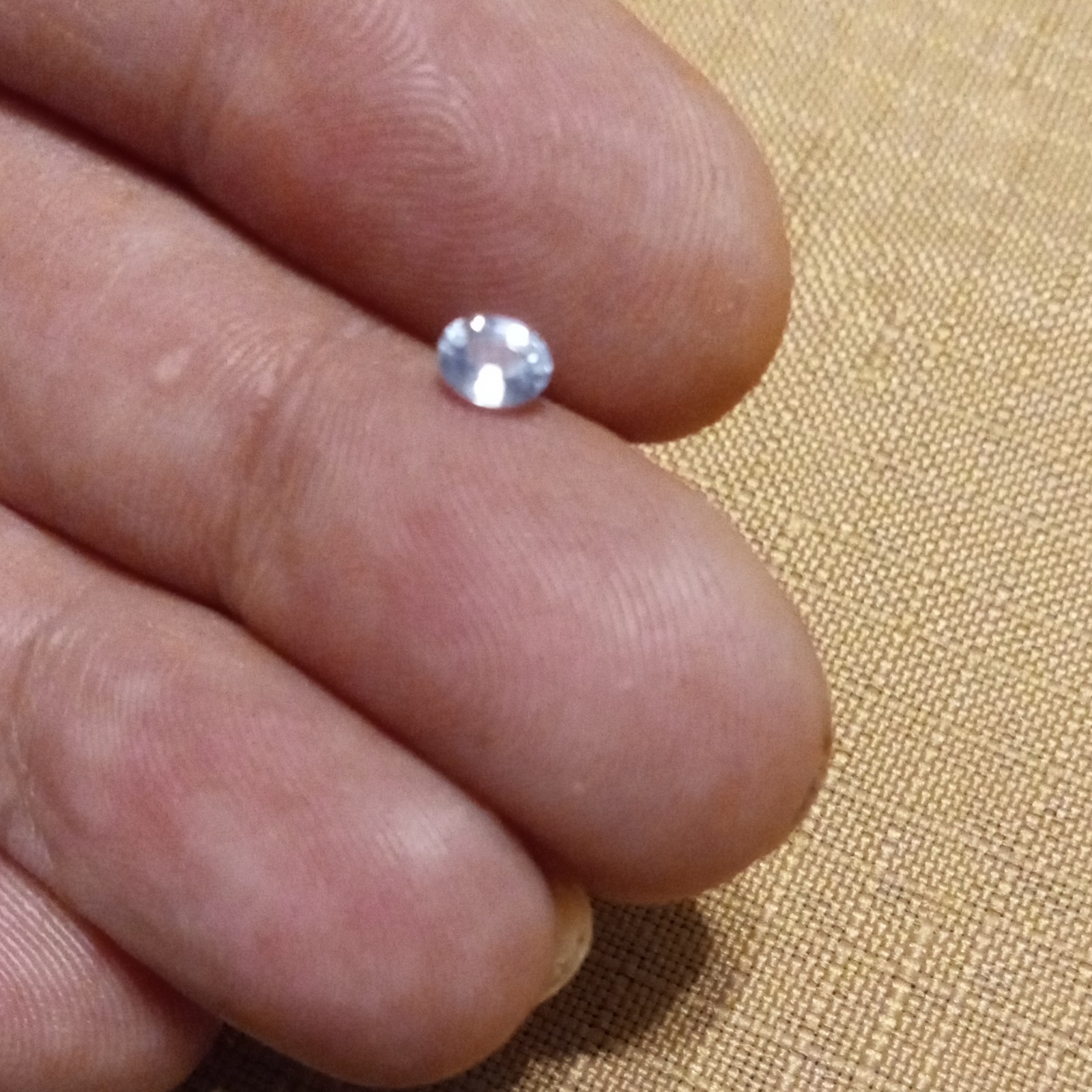 .34 ct natural VS light blue Ceylon Sapphire oval shaped heated
