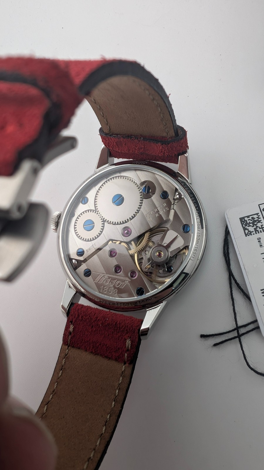 Tissot Heritage Petite Seconde White/sil Dial Leather Strap Watch T1194051603700