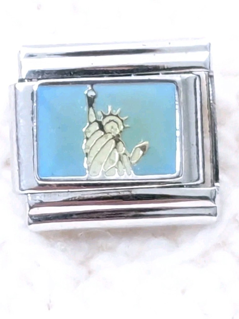 Pugster Collection Statue of Liberty Italian Charm Classic 9mm P116