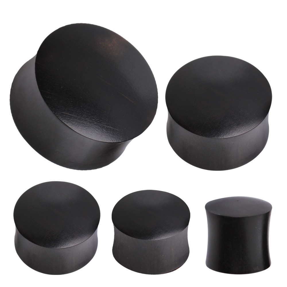 PAIR of Black Arang Wood Saddle Plug *****
