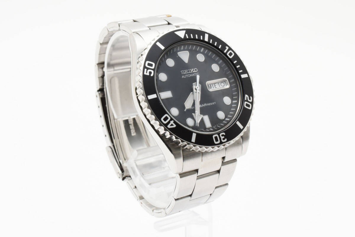 Excellent condition working Seiko Diver Day Date Round Black Face 7S26 0040 Auto