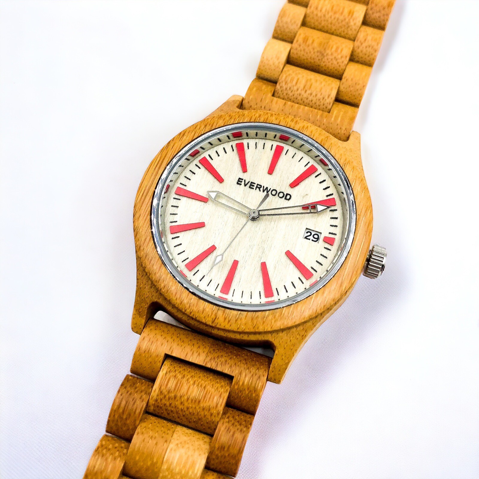 Men’s Premium Bamboo Wood Watch – Essential Gift For Him – Best Dad Gifts