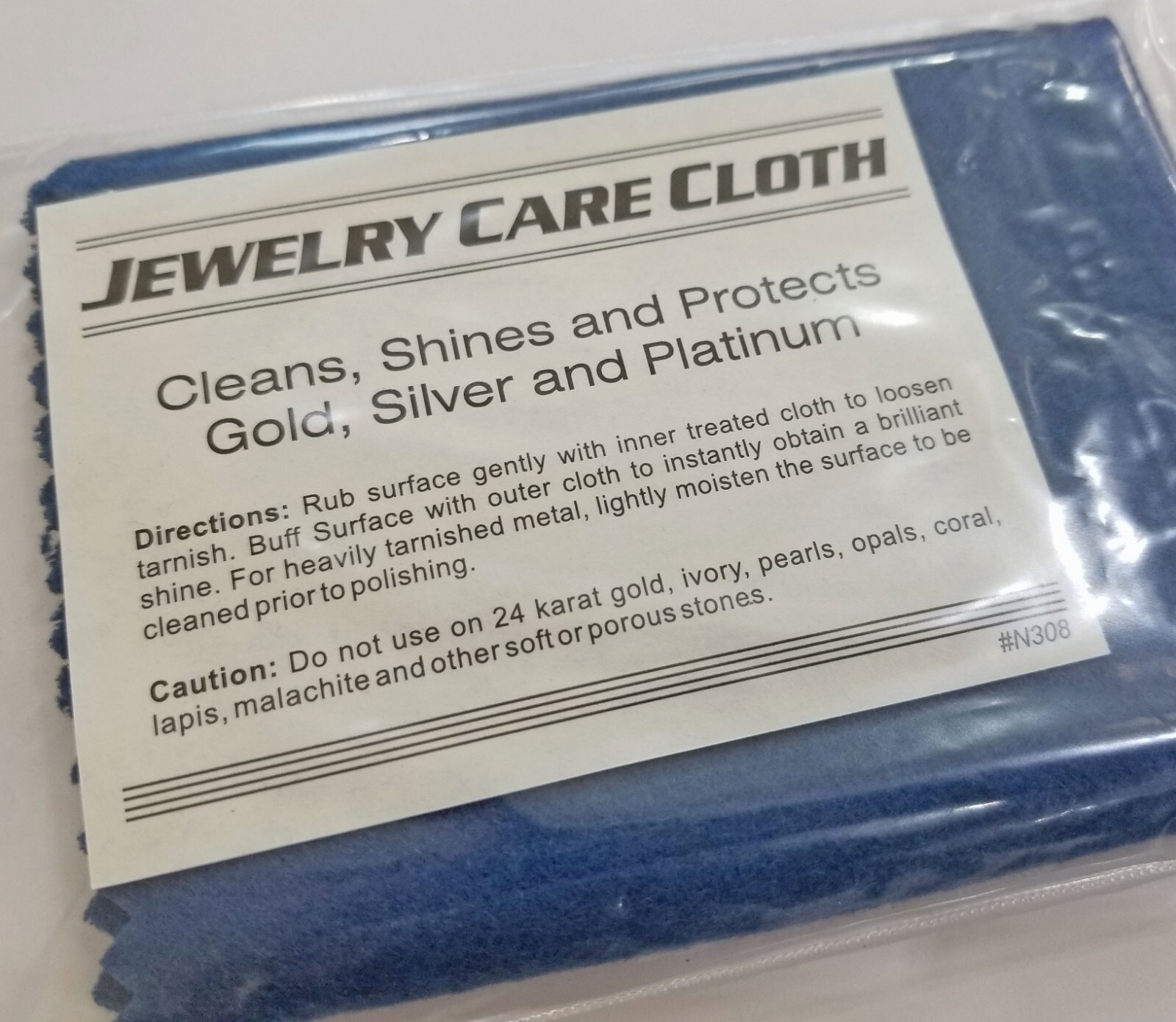 Jewelry Care Cloth Cleans, Shines, And Protects Free Shipping