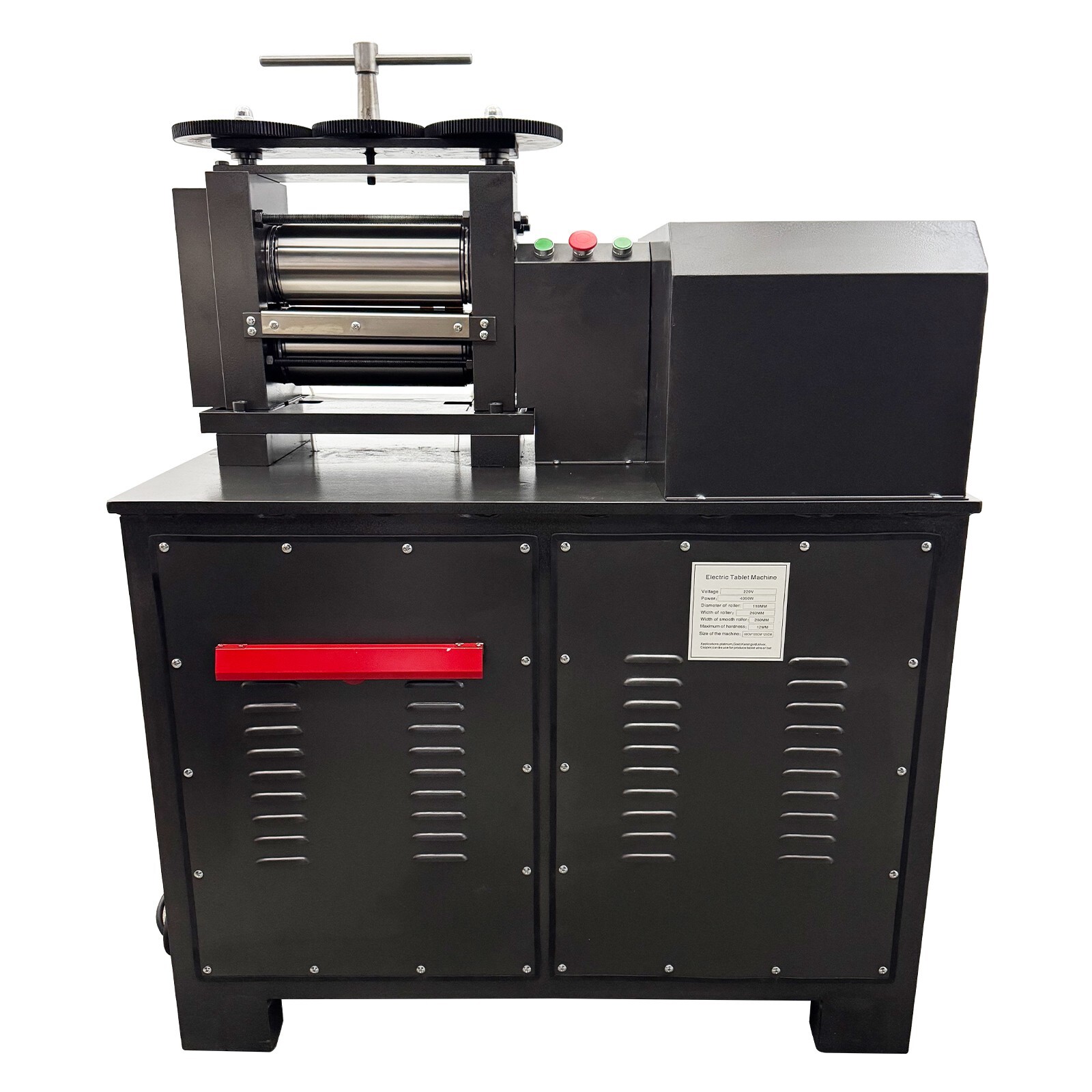 220V Single Phase Electric Rolling Mill Metal Jewelry Flake Making Machine 4000W