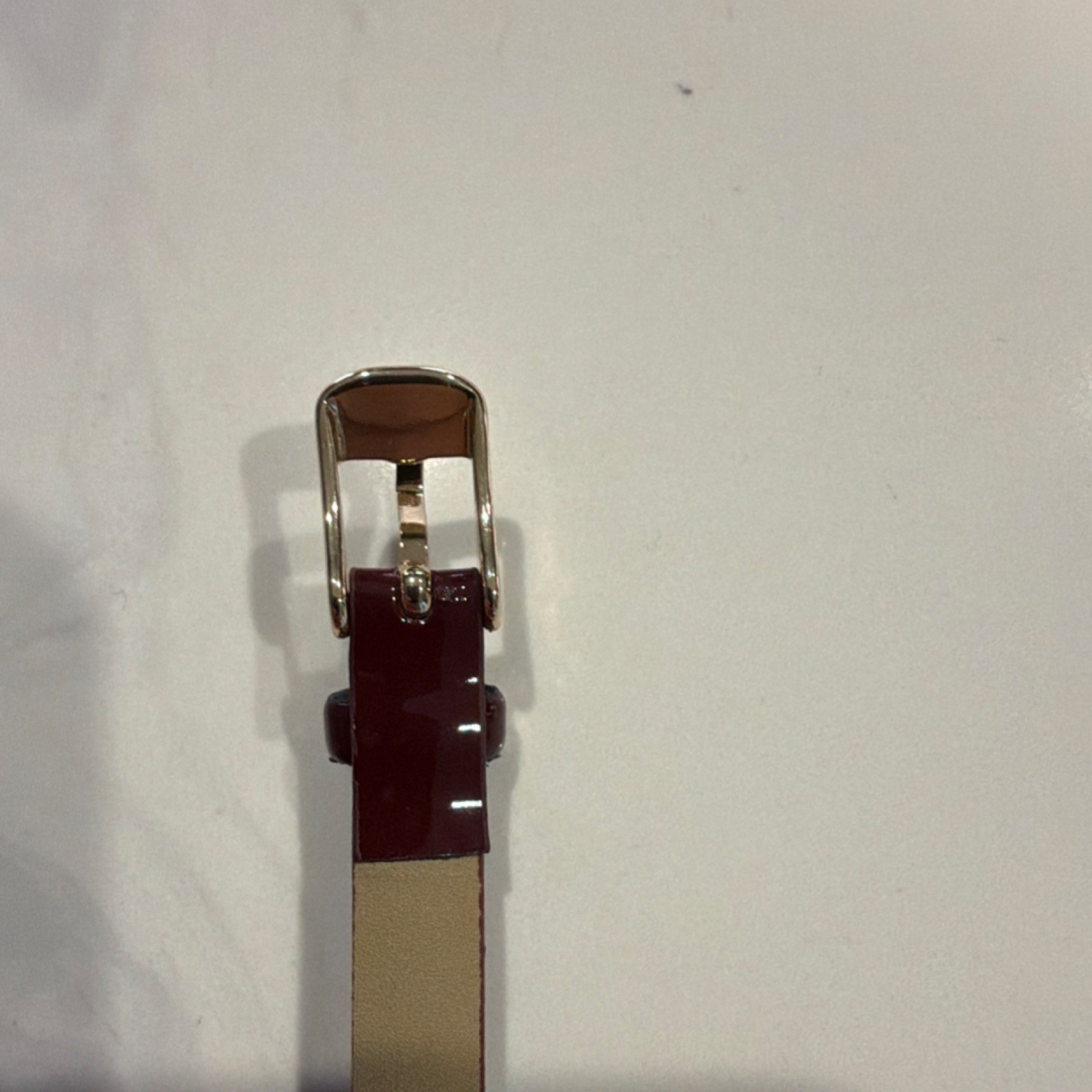 Accutime Women’s Heart Watch Burgundy Red Gold Tone NOB0012W Dainty Coquette Y2K