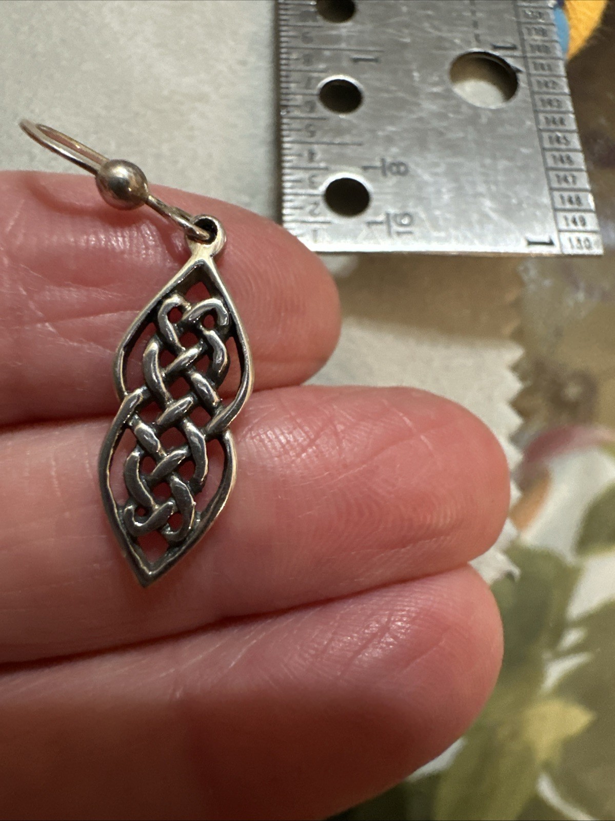 Peter Stone Sterling Silver PSCL 925 Celtic Knot EARRING – 1 SINGLE EARRING Only