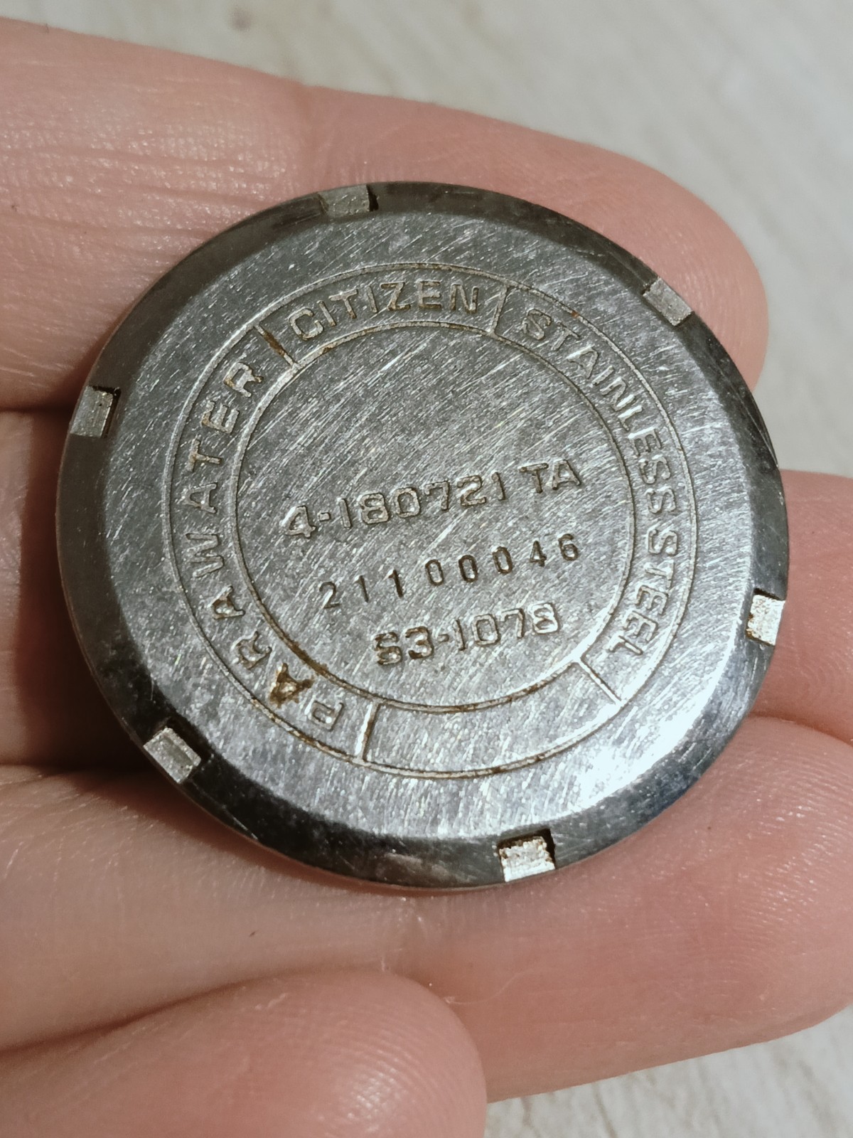 Citizen Watch Case Back Case Back Caseback 4-180721 TA Screw-Down Ø 32.00mm ST.Steel