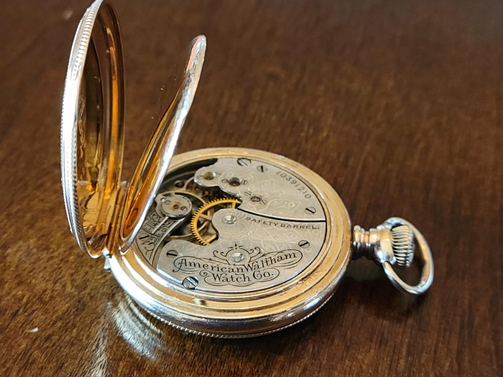 1901 Waltham Seaside Model # 1891, 14K gold filled Pocket Watch, 15 jewels