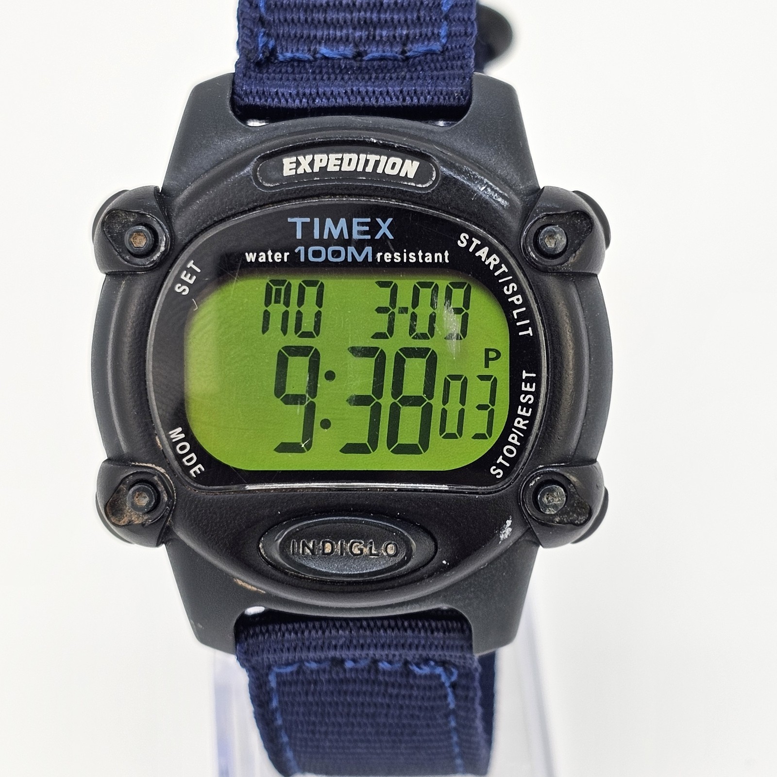 Timex Expedition 866 Men’s Watch 39MM NEW Dark Blue Nylon Bands New Battery