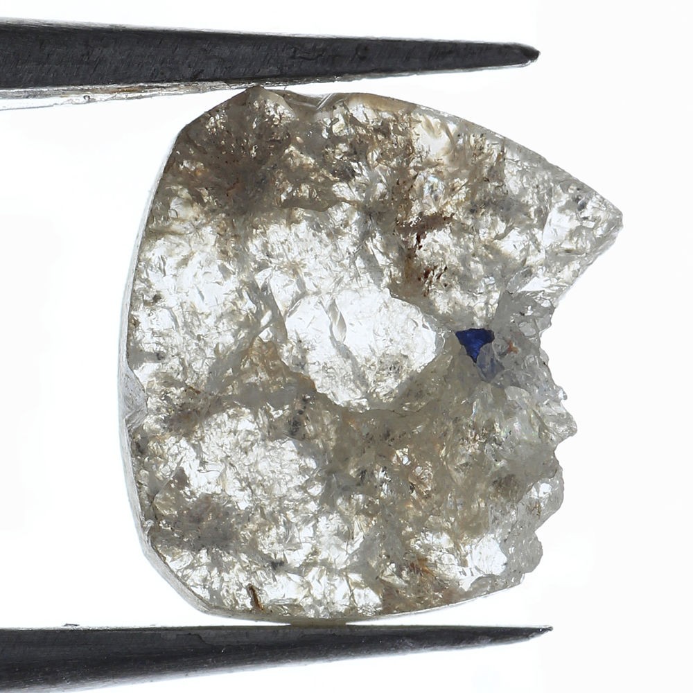 Slice 8.07X7.21X1.31MM 1.04 Ct Natural Loose Rough Translucent Diamond Lot