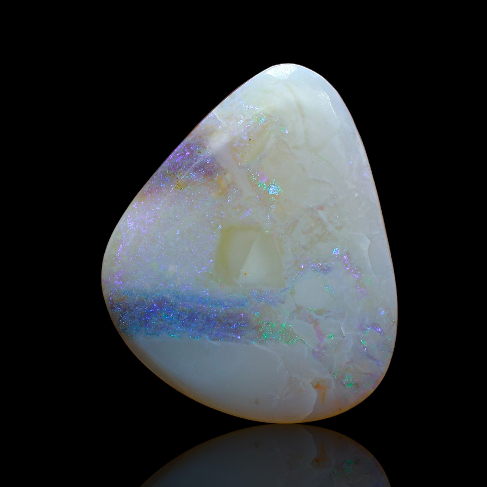 11.00 Cts Natural Fire Opal Cabochon Meditation Necklace Making 23x19x4 mm